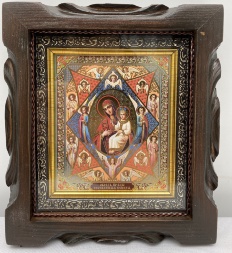 Icoane ale Maicii Domnului „Rug nears” 19×17 cm