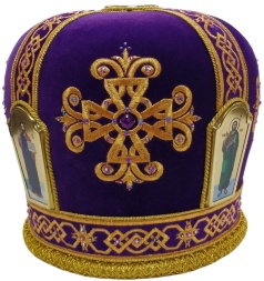 Mitra „Cruce” violet