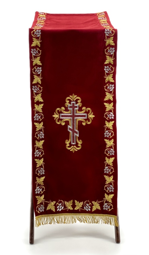 Panglică pentru analog, broderie "struguri" cu franjuri ieftine