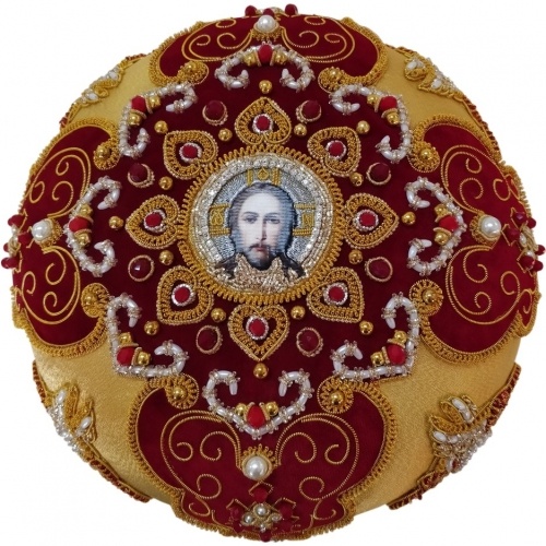 Mitră „Heruvim” galben-burgund