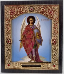 Icoană Sfântul Arhanghel Mihail (în picioare) 15x18