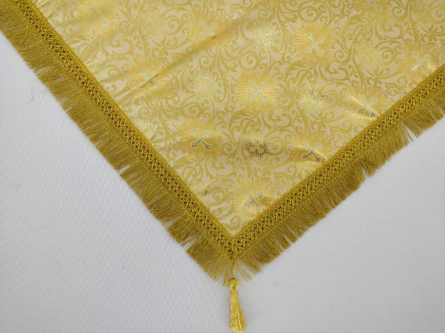 Paliu pentru altar din brocart ieftin, franjuri ieftine