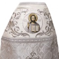 Veșmânt preoțesc combinat din brocart „Crucea grecească”, cu epitrahil brodat, broderie „Broderie nouă”