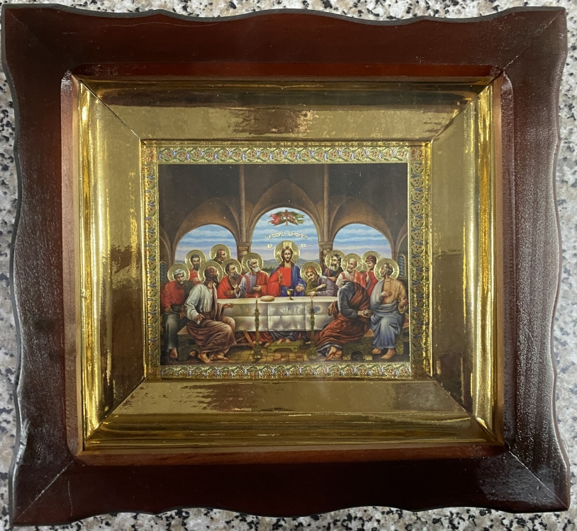 Icoană Cina cea de Taină (Bizanț) 20х18