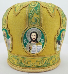 Mitră „Galun cu evangheliști” brocart