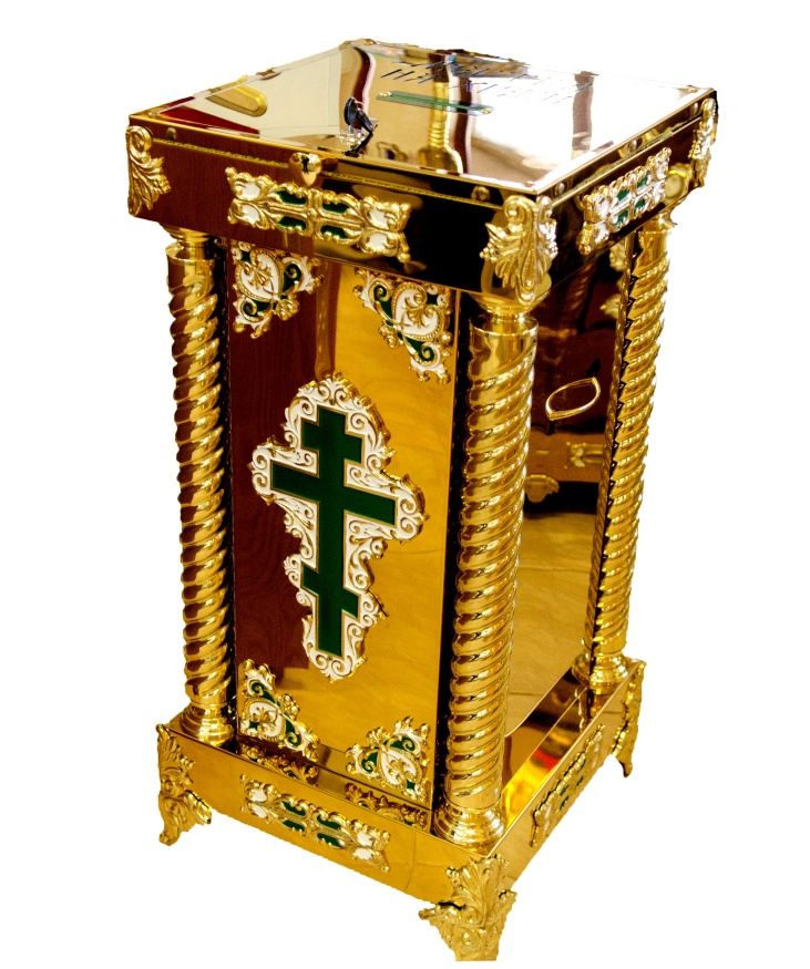 Jertfă pentru biserică 41×41cm cu turnare (înălțime 86,5cm)