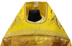 Veșminte preoțești combinate din brocart „Cruce grecească”, cu epitrahil brodat, Broderie „Broderie nouă”