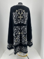 Veșmânt preoțesc croială grecească, brodat pe catifea cu galon aplicat, broderie „Trandafir, mijloc brodat”