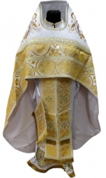 Vesminte preoțești combinate din brocart „Crucea de Kiev”, cu epitrahil brodat, broderie „Broderie nouă”