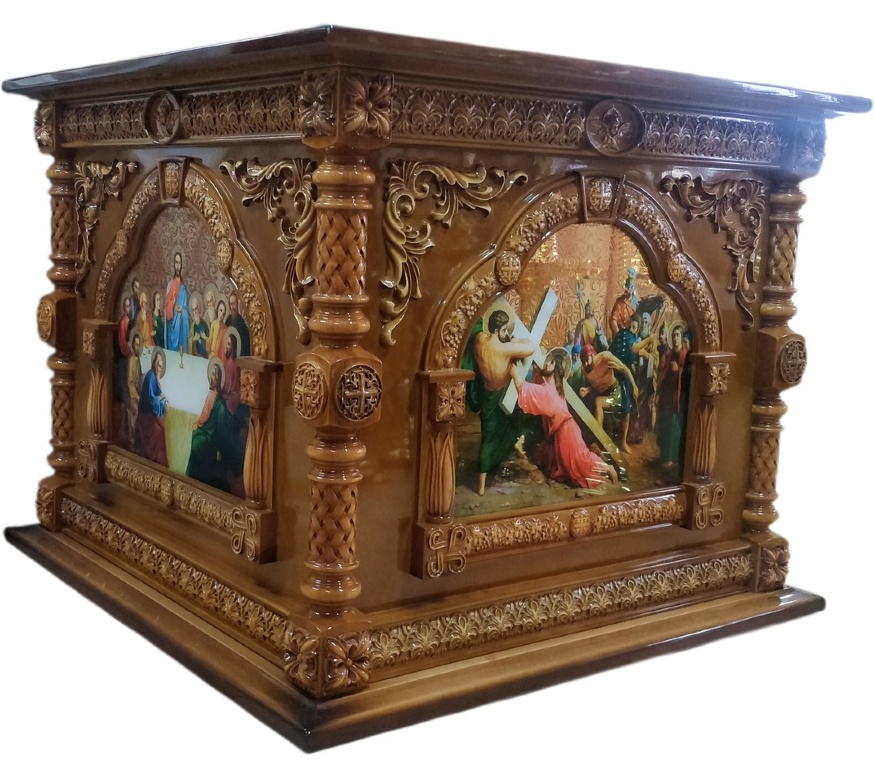 Vesminte pentru Altar. Cadru din lemn