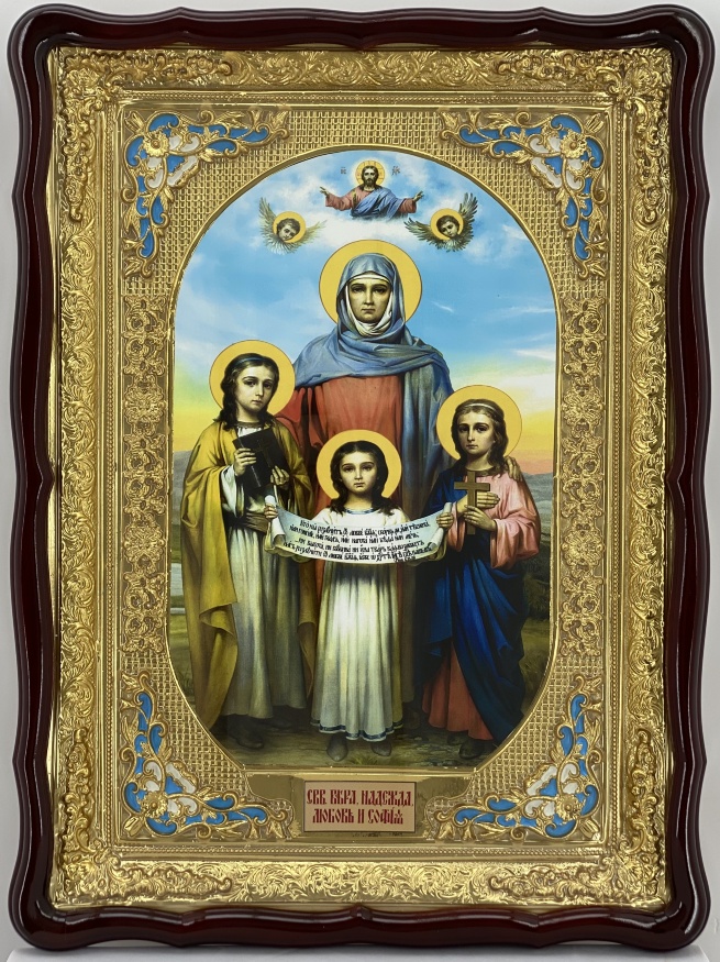 Icoană Sfânta Vira, Nadejda, Liubovi și mama lor Sofia 82х61