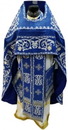 Veșminte preoțești brodate pe Aloba, broderie „Trandafir” cu galon brodat