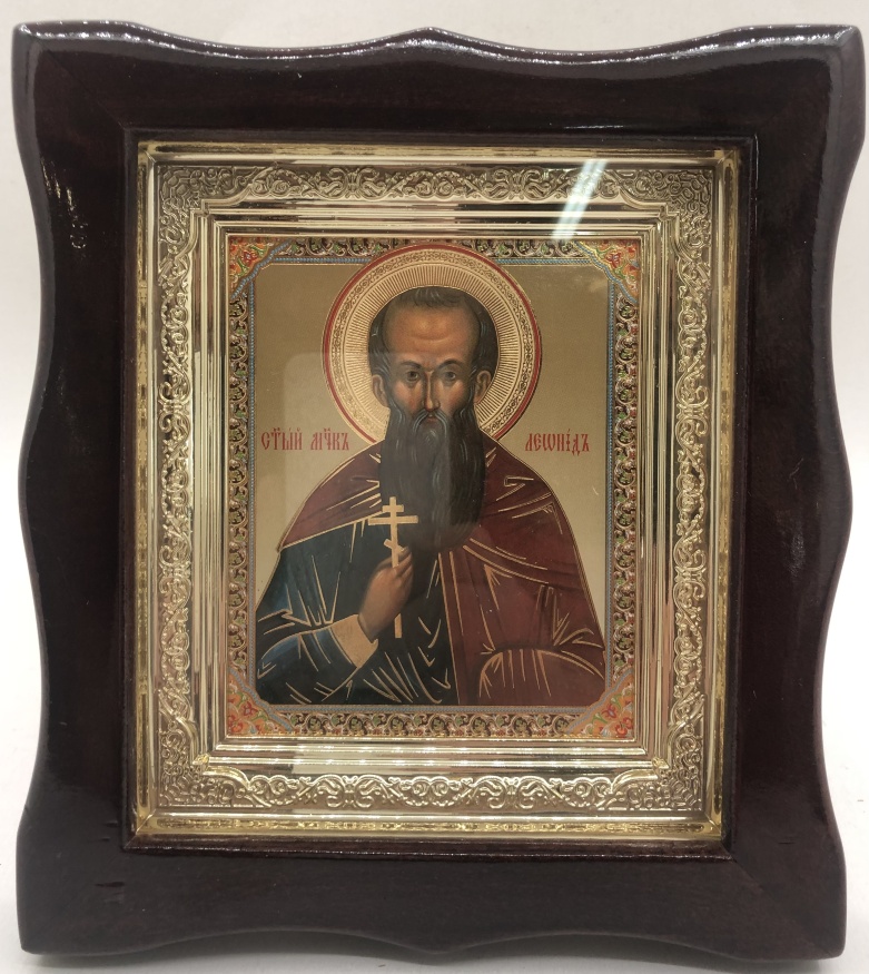 Icoană Sfântului Ierarh Mucenic Leonid 19х17