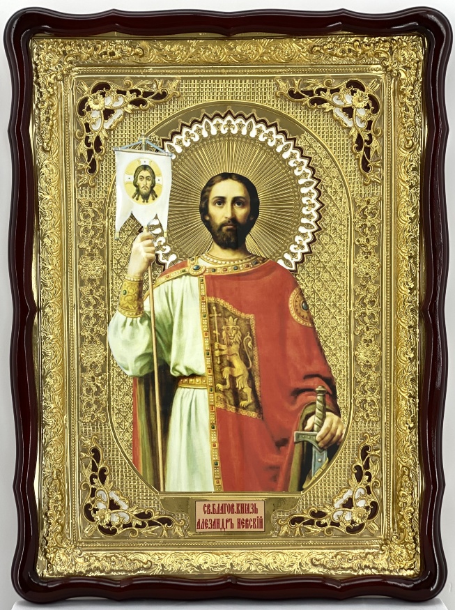 Icoană Sfântului binecredinciosului cneaz Alexandru Nevski 82×61