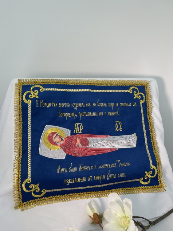 Epitaf Maicii Domnului (broderie în formă de împletitură) 50x40cm