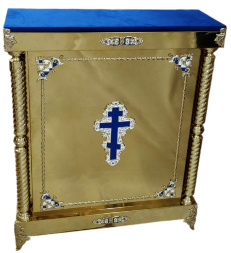 Suport pentru raclă cu sfinte moaște sau pentru disc liturgic 90×30 cm (înălțime 111 cm)