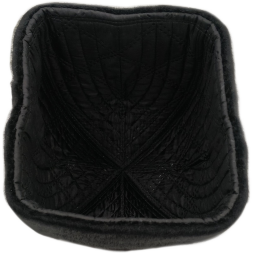 Scufie de iarnă, căptușeală sintepon + manșetă din blană de focă, tiar, cașmir