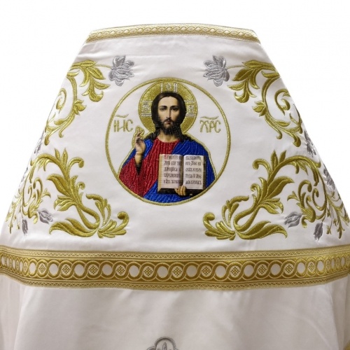 Vesminte preoțești brodate pe catifea, broderie „Trandafir” cu galon aplicat