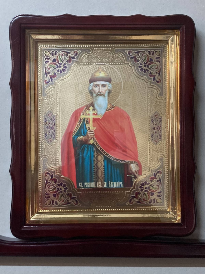 Icoană Sfântului întocmai cu apostolii marele cneaz Vladimir 48x42cm