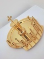 Set pentru Sfântul Maslu, placare cu aur, Ø30,4cm înălțime 17cm, fără recipiente pentru fitil
