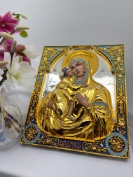 Icoana Maicii Domnului „Feodorovskaia” (pictură, aur, argint)