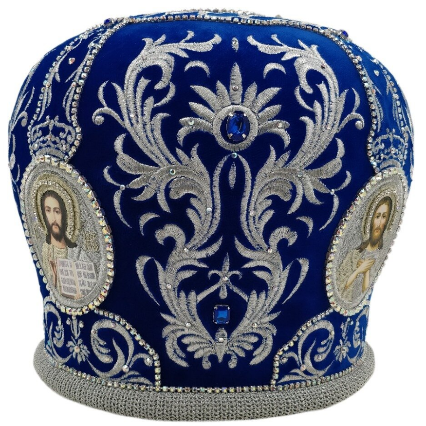 Mitră „Potirul” albă