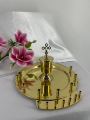 Set pentru Sfântul Maslu, alamă, fără recipiente, Ø30,4cm înălțime 18cm, fără recipiente