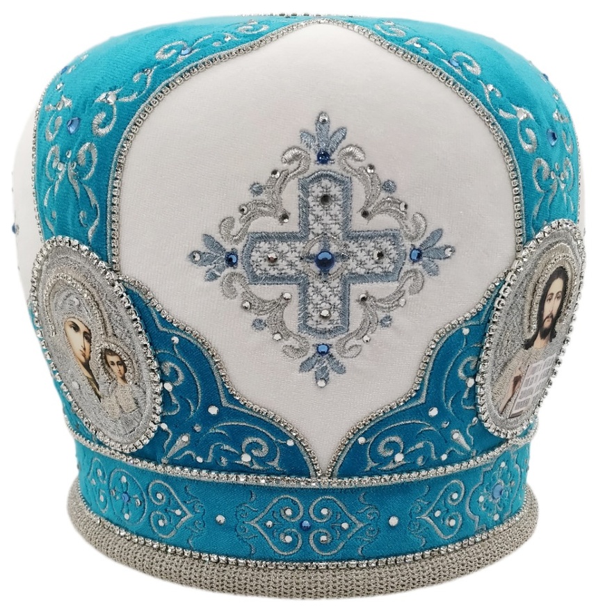 Mitră „Alexandrovskaya” albă