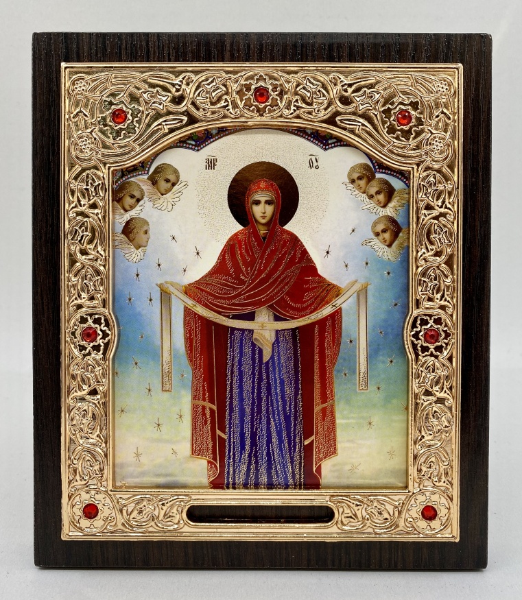 Icoana Maicii Domnului „Acoperământul” 15x18