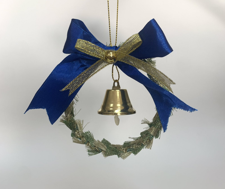 Ornament pentru brad „Clopoței în cunună”