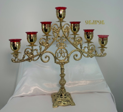 Candelabru cu șapte brațe de altar (Hristos) No. 10 - 1