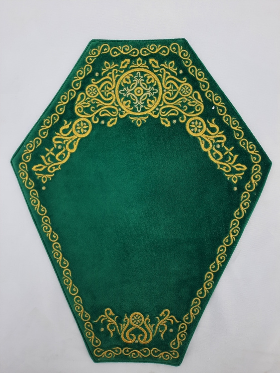 Șervet sub cruce, broderie cerc