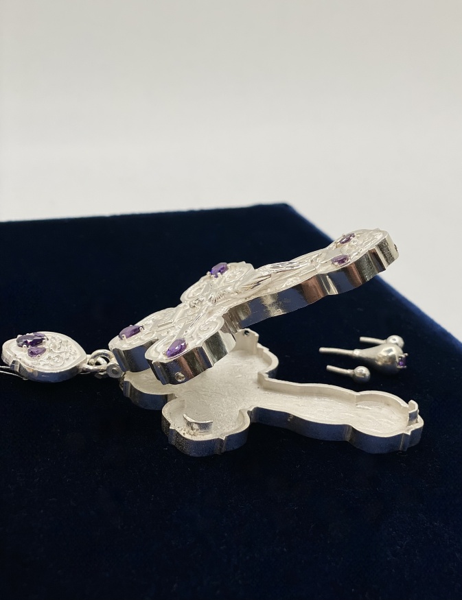 Cruce pectoral – relicviar (argint)