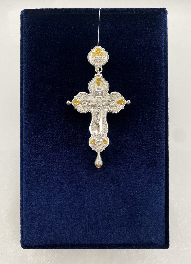 Cruce pectoral – relicviar (argint)