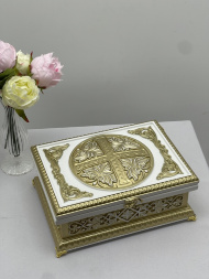 Racliță din lemn pentru opt capsule