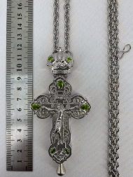 Cruce pectoral – relicvar 12x6,5cm (placare cu nichel)