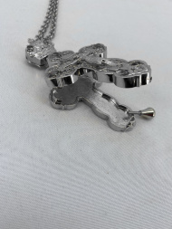 Cruce pectoral – relicvar 12x6,5cm (placare cu nichel)