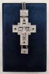 Cruce pectorală 15,5×8 cm (placare cu nichel)