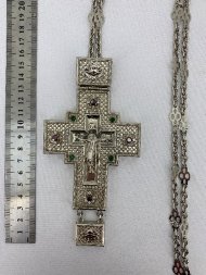 Cruce pectorală 15,5×8 cm (placare cu nichel)