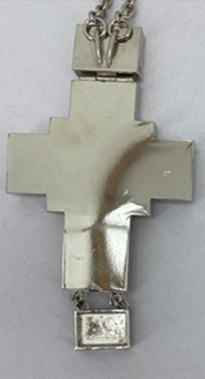 Cruce pectorală 15,5×8 cm (placare cu nichel)