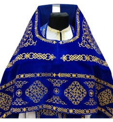 Veșminte preoțești, brodate pe catifea, broderie „Cerc” cu galon brodat