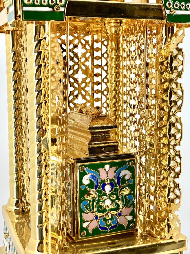 Chivot pentru Daruri No. 2 (aur + email) capac 86x27cm, chivot pentru daruri 60x17,5