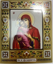 Icoana Maicii Domnului „Vladimir” 18x15cm