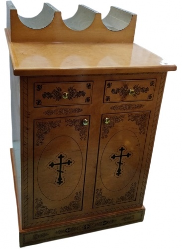 Dulap pentru masă de lumânări, 78,5×72 cm (înălțime 120–103 cm)