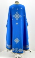 Veșminte preoțești croială grecească, brodate cu cruciulă franceză pe gabardină cu galon aplicat