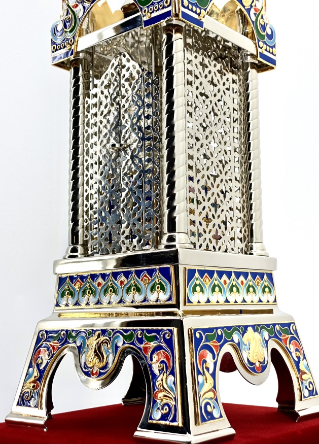 Chivot pentru daruri No. 2 (nichel + email), capac 86×27 cm, chivot pentru daruri 60×17,5