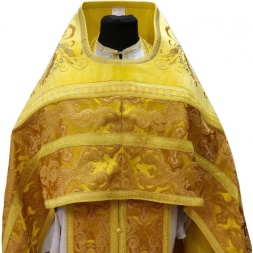 Vesminte preoțești combinate din brocart „Cruce ajurată”, cu epitrahil brodat, broderie „Model nou”