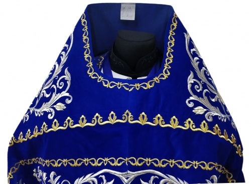 Vesminte preoțești brodate pe catifea, broderie „Trandafir” cu galon brodat