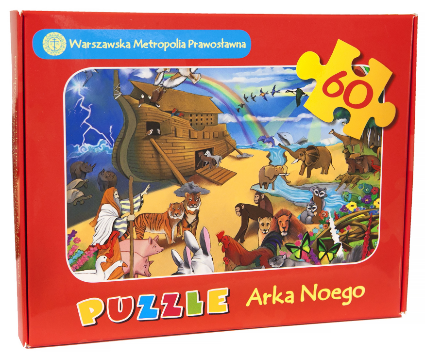 Puzzle „Arca lui Noe” (roșu)