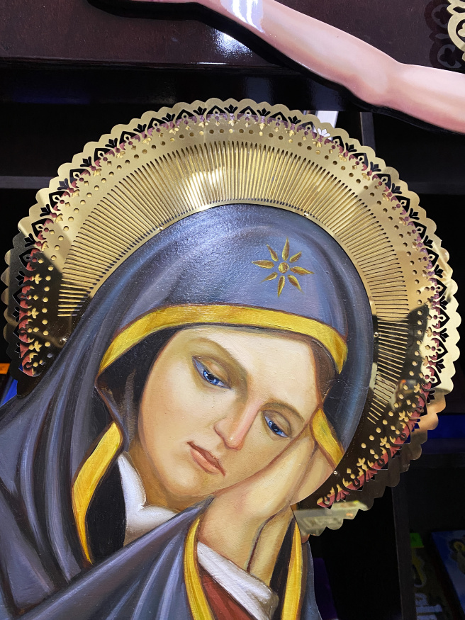 Golgota pictată cu Stătători 250x150cm